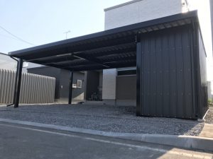 玄関前まで延長して３台用に！　